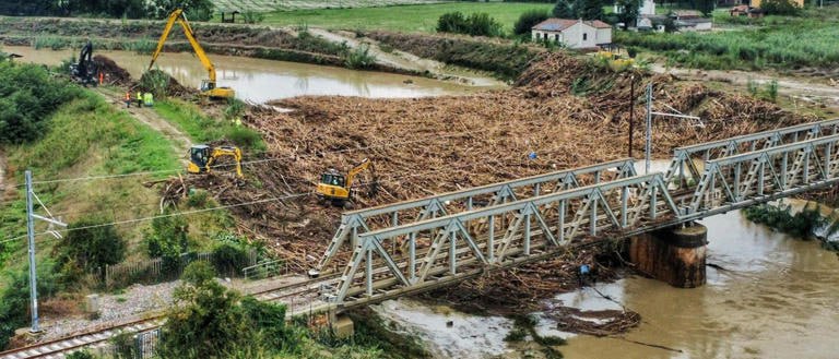 Tronchi e legna di risulta da pregressi disboscamenti fanno esondare i fiumi