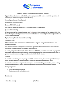modulo scaricabile obiezione coscienza caccia